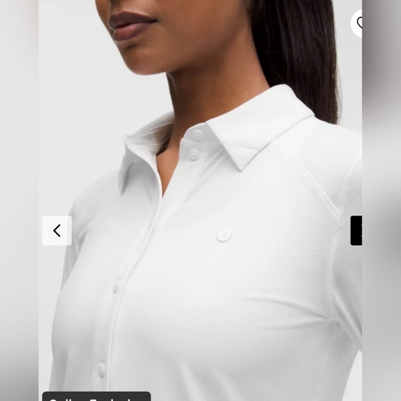 Lululemon Quick-Dry Long-Sleeve Polo ShirtStraight Hem size M - Picture 6 of 12